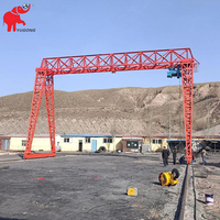Fabricant de grues portiques extérieures à structure treillis, grues portiques de 5, 10 et 16 tonnes avec palan électrique, type treillis