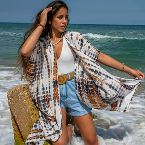Ropa de Moda para Mujer, Elegante Vestido Kimono Largo de Verano de Algodón, Kimono Liso para Mujer, Kimono de Playa, Kimono Boho - Product Image 5