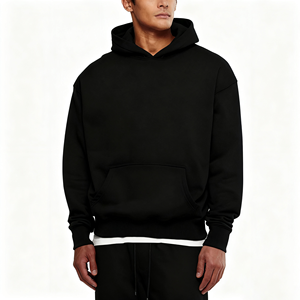 Wholesale Heavyweight Fleece Front Solid Winter <b>Hoodie</b> Premium Unisex Regular Fit High Quality Custom Quick Dry Breathable for - Product Image 2