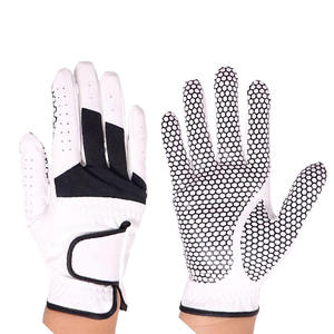 Gants de golf professionnels personnalisés antidérapants en cuir véritable respirants et légers pour sports de plein air unisexe avec logo de marque - Product Image 1