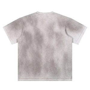 Hip Hop Sun Faded Acid <b>Washed</b> T-Shirts Custom <b>Hande</b> Print Blank Vintage Regular Fit Polyester/Cotton Eco-Friendly Casual for Men - Product Image 4
