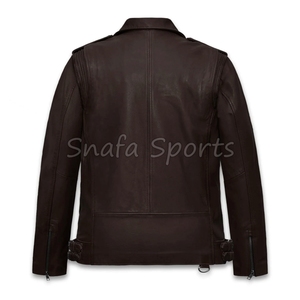 Autumn Winter Casual Men's Plus Size Genuine Leather Jacket Casual Wear Riding Jacket In Wholesale Price - Product Image 2
