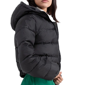 <b>Women</b> Hooded Bomber <b>Jacket</b> Full Zip Casual Outerwear Long Sleeve Ribbed Cuffs <b>Lightweight</b> Streetwear Fashion <b>Jacket</b> Soft Lining - Product Image 1