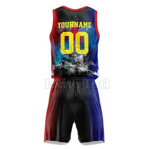Nouveau style de maillot de basket-ball respirant en sublimation pour adultes, couleur et logo personnalisés, vêtements de sport de haute qualité - Product Image 3