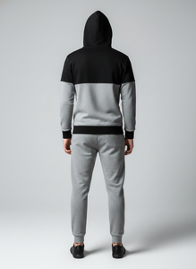 Sudadera Deportiva de Felpa de Algodón de Alta Calidad para Hombre, con Logotipo Personalizado Bordado, en Dos Colores, Negro y Gris, Precio Económico al por Mayor - Product Image 3