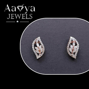 Pendientes de Diamantes con Diseño Delicado, Última Moda, Compre Directamente de un Proveedor Indio de Confianza al Mejor Precio - Product Image 2