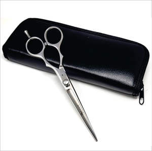 Juego de Tijeras Profesionales de Acero Inoxidable para Salón de Belleza y Barbería con Tornillo de Diamante y Tijeras de Entresacar de Alta Dureza de 6 Pulgadas - Product Image 3