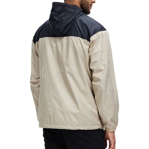 Chaqueta Cortavientos Personalizada para Hombre, con Cremallera Completa, Exterior de Lona, Impermeable, Ecológica, Lisa, con Capucha, Ropa de Calle, Prenda de Invierno - Product Image 4