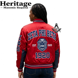 เสื้อแจ็คเก็ตวาร์ซิตี้ผ้าซาตินสีน้ำเงินรอยัล ปักลายตามสั่งสำหรับทีม  ติดกระดุมแบบสแนปทั้งตัว  เสื้อแจ็คเก็ตบอมเบอร์  ชุดเครื่องแบบประเพณีเมสัน - Product Image 2