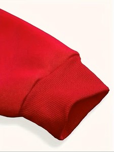 เสื้อฮู้ดผ้าฟลีซหนานุ่ม มีกระเป๋าจิงโจ้ สำหรับผู้ชาย สีพื้น - Product Image 4