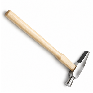 Marteau à riveter et outil de façonnage de style suisse professionnel avec manche en bois pour la fabrication de bijoux et l'artisanat - Product Image 2