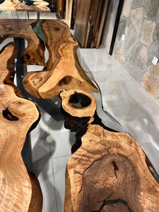 Mesa de Resina Epoxi Transparente al por Mayor, Mesa de Comedor de Resina para 2, 4, 6, 8 Personas, Mesa para Sala de Estar - Product Image 3