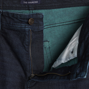 Pantalon en jean droit décontracté pour homme, 99 % coton, 1 % élasthanne, coupe ajustée, automne/été, délavé, léger, confortable, privé - Product Image 4
