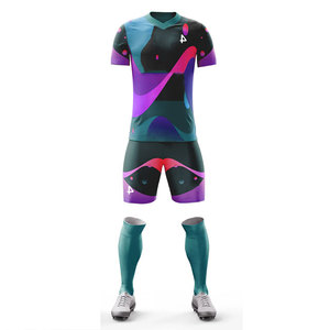 Uniforme Deportivo Personalizado OEM, Traje de Fútbol de Malla 100% Poliéster, Impresión Digital, Uniforme para Clubes de Fútbol y Baloncesto - Product Image 6