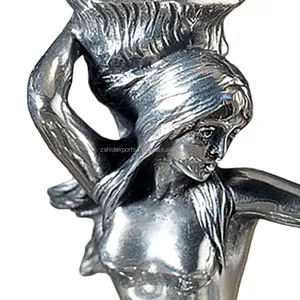 Supports de bougies en métal martelé faits à la main pour la décoration de table de Noël, événements, activités religieuses, luxe, uniques - Product Image 2
