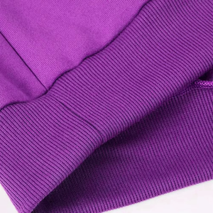 <b>Men</b> Solid <b>Purple</b> Hooded Tracksuit Full Length Casual Wear 100% Cotton Breathable Regular Fit Autumn Streetwear Set - Product Image 6
