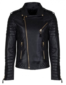 Men's Leather <b>Jacket</b> Biker Motorcycle Coat Black <b>Slim</b> <b>Fit</b> Outwear <b>Jackets</b> - Product Image 1