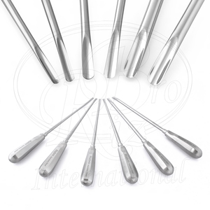 Juego de 6 Elevadores Dentales Extra Largos Tipo Diente de Lobo de Acero Inoxidable con Estuche con Cremallera, Herramienta Veterinaria Equina - Product Image 3