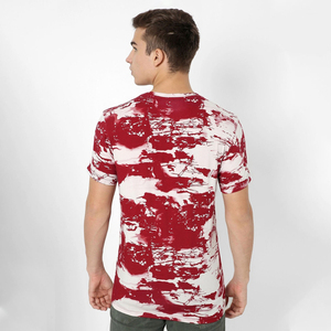 Camiseta de algodón tie-dye para hombre, 100% suave y transpirable, estilo casual urbano, con logo personalizado, manga corta, para verano, venta al por mayor - Product Image 3