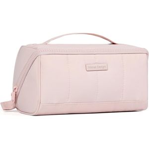 Borsa da Viaggio Leggera e Soffice per Trucchi da Donna, Organizer Cosmetico Apribile con Divisori Multifunzionali per Pennelli - Product Image 1