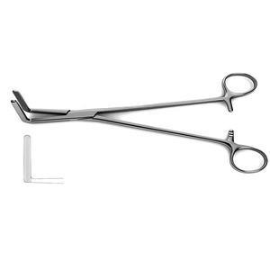 Pince pédiculaire Wertheim Cullen de haute qualité 21.5cm en acier inoxydable pince vaginale manuelle Instruments de gynécologie certifiés CE - Product Image 5