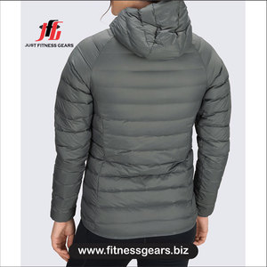 Winter <b>quilted</b> puffer jacket Women's polyester puffer Solid color puffer coat Polyester <b>wadding</b> jacket - Product Image 3