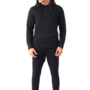 Conjunto Deportivo Informal de Invierno para Hombre, con Capucha, Color Sólido, de Dos Piezas, 100% Algodón, Transpirable y Ligero, de Pakistán, a Bajo Precio - Product Image 6