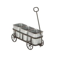 Jardinière galvanisée polyvalente pour fleurs, herbes, légumes, plantes succulentes, arbustes, plantes décoratives, aménagement paysager de jardin, balcon