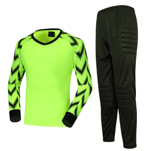 New Design Football Goalkeeper Jersey Heat-Transfer Blanks Long Sleeve <b>Soccer</b> Jersey Referee Uniform Men Track Suit Sets 100% - Product Image 1