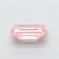 Diamante Rosa Cultivado en Laboratorio, Corte Esmeralda, 1 Ct, VVS2, Color Rosa Fantasía, Diamante Suelto