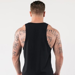 Running Sports tanktop Athletic Manufacturer Men's 100% polyester gym fitness tanktops Custom Summer Men Sleeveless <b>Shirt</b> - Product Image 4