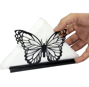 Porte-mouchoirs en métal personnalisé, design tasse à café, support décoratif pratique pour serviettes en papier, pour cuisine et table - Product Image 5