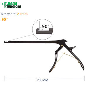 Juego de Instrumentos de Entrenamiento Manual Kerrison Rongeur de 90/110/130 Grados, Acero Inoxidable, Certificado CE, 280 mm de Largo, Veterinario - Product Image 4