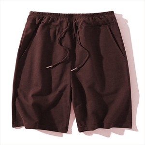 Pantalones Cortos Deportivos Holgados de Verano 100% Algodón en Colores Sólidos, Pantalones Cortos Casuales Modernos para Hombre en 8 Colores - Product Image 3