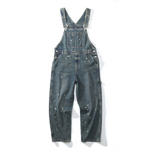 Salopette de travail décorative en cuir véritable gaufré, robuste, unisexe, personnalisable, qualité supérieure, pour infirmiers - Product Image 1