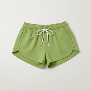 Women's Stylish Shorts Casual Solid Shorts <b>Elastic</b> Waist Trendy Daily Wear OEM Wholesale - Product Image 1