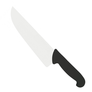 Couteaux de boucher professionnels à lame large en acier inoxydable avec manche ergonomique noir pour couper la viande, la découpe et la préparation des aliments en cuisine - Product Image 3