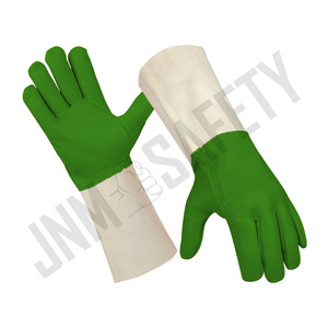 Gants de soudage TIG en cuir de chèvre pleine fleur, robustes, pour la protection industrielle, la lutte contre les incendies et la protection anti-coupure - Product Image 3