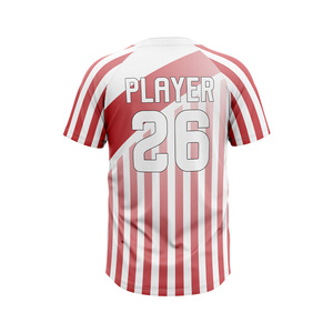 Maillots de baseball et de softball personnalisés pour hommes, imprimés, 100% polyester, respirants, à séchage rapide, anti-humidité, grandes tailles - Product Image 3