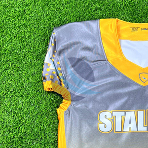 เสื้อฟุตบอลอเมริกันแบบสั่งทำพิเศษของ Spofit International แขนสั้น ไซส์ใหญ่ ผ้าตาข่ายระบายอากาศได้ดี - Product Image 3