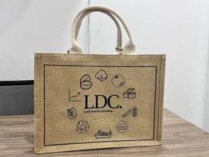 Bolsas de Mano de Lona y Yute con Logotipo Personalizado Impreso al por Mayor, Diseño de Correa de Hombro Simple para Uso Promocional y de Compras - Product Image 2
