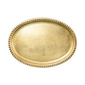 Plateau de service classique en métal, conçu pour servir des aliments, des boissons, des collations, des desserts, des apéritifs, idéal pour la restauration, les traiteurs et les repas à domicile. - Product Image 4