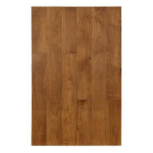 Planche de parquet en chêne blanc à deux couches, 5 po x 5/8 po (15/4 mm x 24-75 po), système de jointure mâle et femelle, brun caramel rustique - Product Image 2