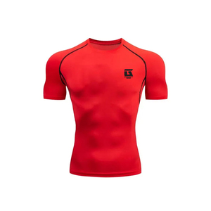 Short Sleeve Rash Guard Stretch Fabric Swim Shirt Beach Wear Short Sleeve Rash Guard Men Comfortable <b>Surf</b> Swim Shirt - Product Image 2