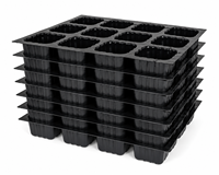 Plateau de propagation carré respirant en plastique HIPS avec trous de drainage pour semis de plantes, base de dôme de germination, fabriqué en Inde