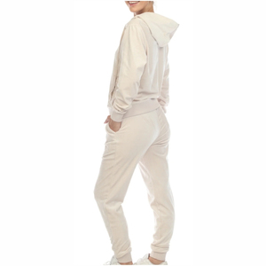 BLIZ SPORTS WEAR Conjunto Deportivo Holgado 2 en 1 para Mujer, con Capucha, 100% Algodón, Manga Larga, Bolsillos Laterales, Ropa Deportiva Informal - Product Image 1