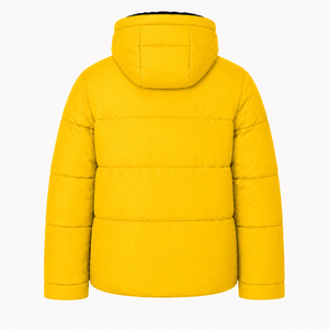 Bulk Mens <b>Padded</b> Winter Jacket Custom Logo <b>Waterproof</b> Hooded Puffer <b>Coat</b> Insulated Outerwear Supplier - Product Image 3