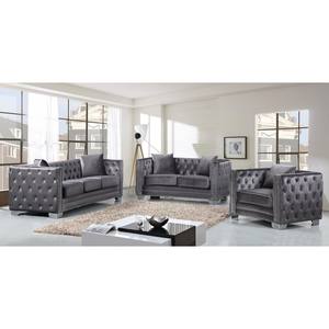 Juego de sofá convertible de tres plazas Chesterfield de alta calidad, tela hecha de madera para apartamentos, almacenes para sala de estar a la venta - Product Image 3