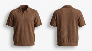 Vêtements de sport en gros, polo décontracté de haute qualité avec tricot texturé doux, confortable pour l'été, polos à manches courtes - Product Image 2
