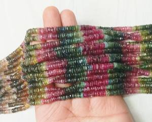 ลูกปัดเฮชิทัวร์มาลีนธรรมชาติขนาด 4-6 มม. ความยาว 12 นิ้ว ลูกปัดอัญมณีสำหรับทำเครื่องประดับ - Product Image 4